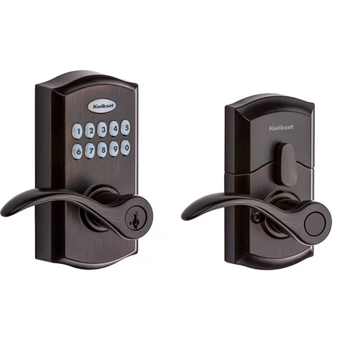 Kwikset Smart Code 955 Electronic Lever, Venetian Bronze