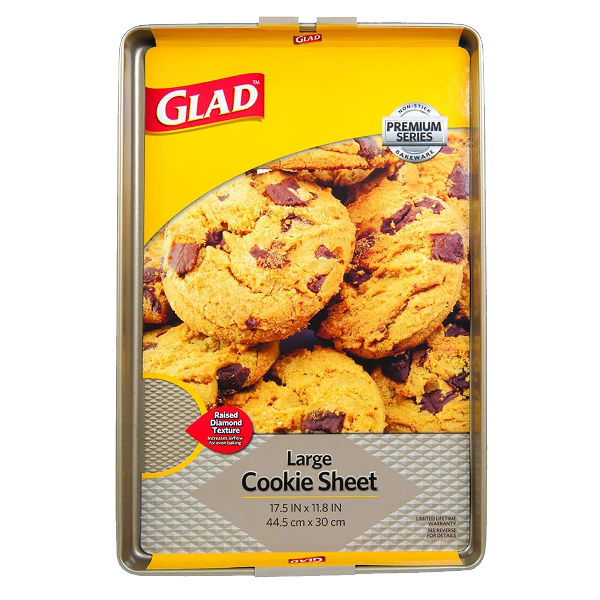 ^Glad Premium Cookie Sheet Large 17.5 x 11.8 x 1 In., Gold