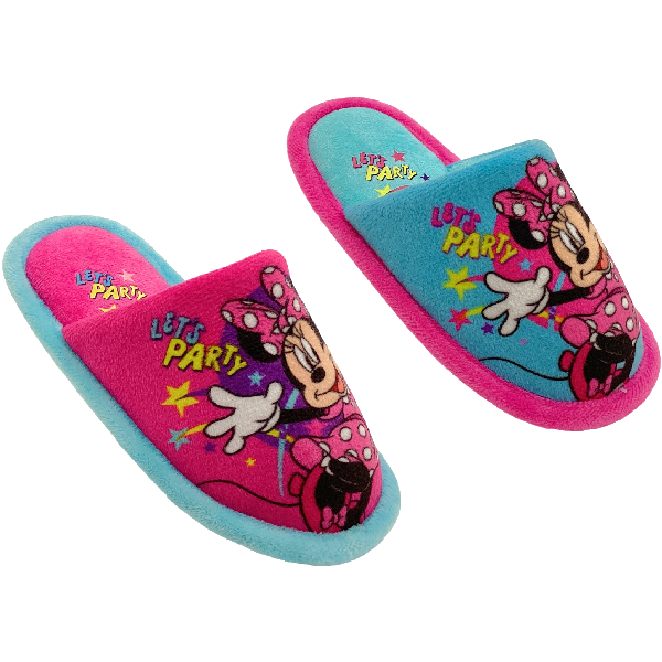 Disney Minnie Mouse Indoor Slippers Size 25-30
