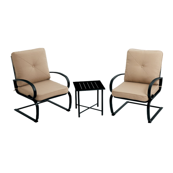 Outdoor Expressions 3-Piece Motion Chat Set, Tan
