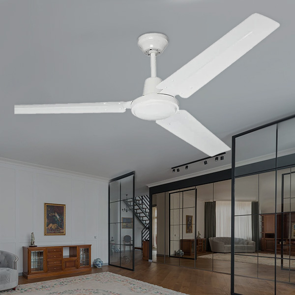 Hunter Industrial Ceiling Fan 56 In., White (C.F.M - 5002)