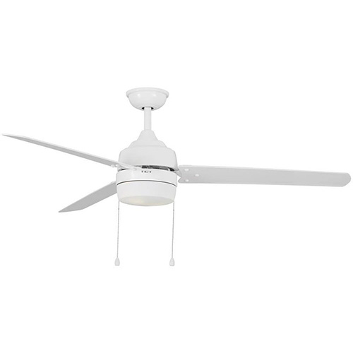 Home Decorators Collection Carrington II LED Indoor/Outdoor Ceiling Fan with Light 60 In. White (C.F.M - 6372)