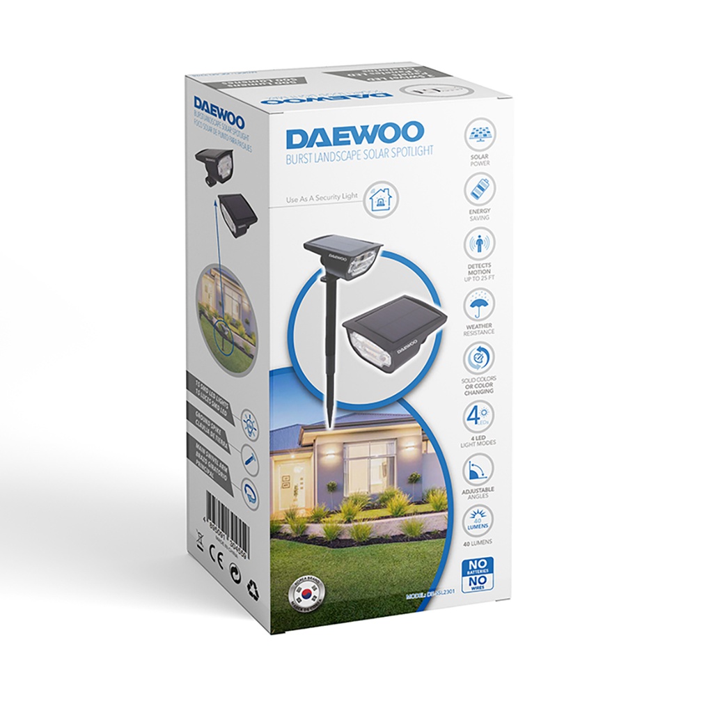 Daewoo Outdoor Burst Landscape Solar Spotlight