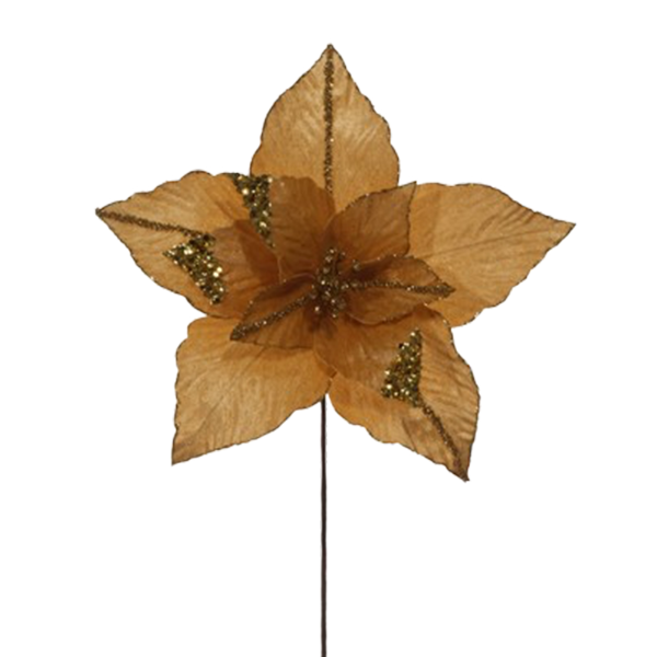 Miro Christmas Poinsettia 35x30cm 11P Gold