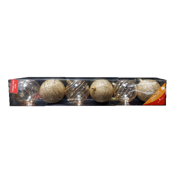 Miro Christmas Balls 8cm (6-pc Set)