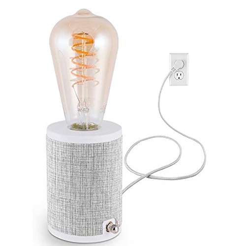 Enbrighten Anywhere Lamp, Gray Fabric 
