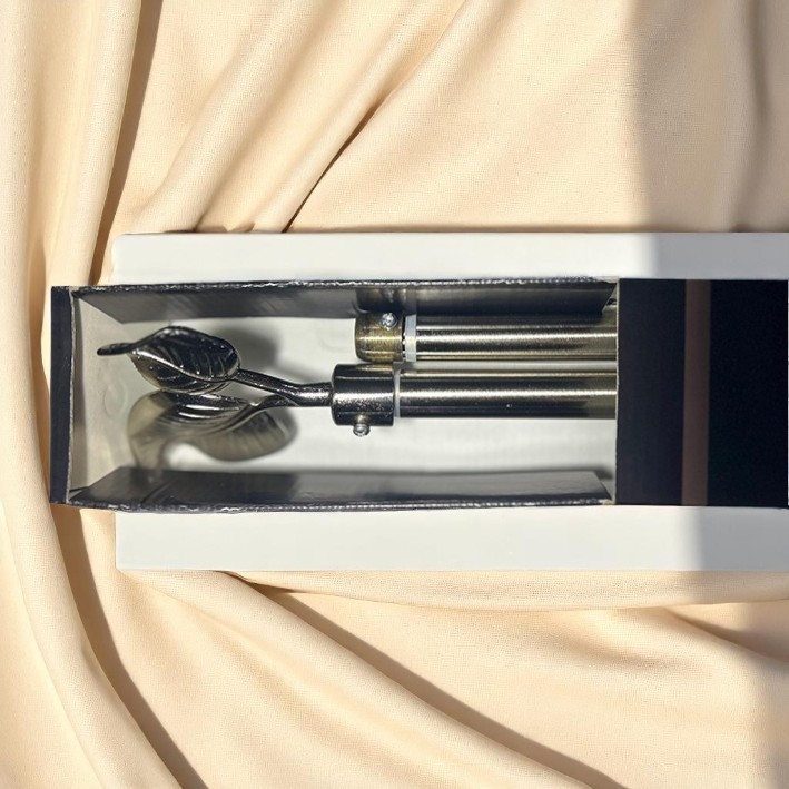 Classy Homes Curtain Rod 66-120 in Double Silver 16/19