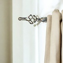 Classy Homes Curtain Rod 28-48 in Double Silver 16/19