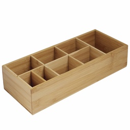[15255] Kitchen Details Bamboo Drawer Organizer 8-Compartment