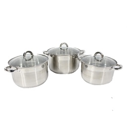 [KV-2242 / HHKC-POTT-01016 / RHKV-2242 / RHKV-2242/ZY-132] Kaisa Villa 6pc Cookware Set SS