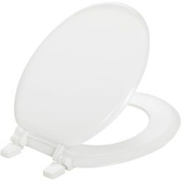 [66TT 000 / 66TT-000] Mayfair Round Toilet Seat Closed-Front Wood, White