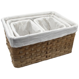 [HHSO-SRRK-01026/ RH65BT38-4P / RH65BT38-4P/ZY-132] Royal Homes Woven Storage Boxes, 4pc Set