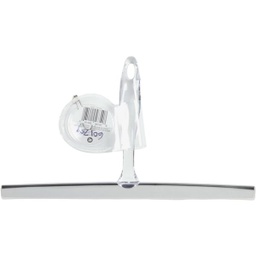 [58740 / 58740ES] InterDesign Zia Rubber Squeegee 12 In. Clear/ Stainless Steel