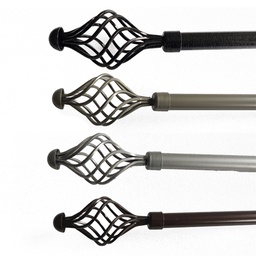 [722-82117-4884P / CHCR24185 / 1406196] Classy Homes Curtain Rod 48In./84In. - Painted