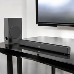 [TH-KY536B] JVC Soundbar 120W RMS with Satellite Subwoofer, HDMI ARC, Bluetooth, Optical Audio, 3.5mm Jack