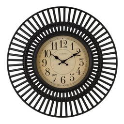 [404-3051] ****La Crosse Covington Quartz Analog Wall Clock 20 In. Black