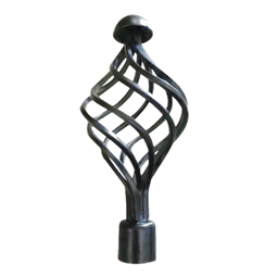 [722-82117-4884BLK-P CHCR28520 / 1434280] Classy Homes Curtain Rod 48-84 In., Black - Painted