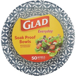 [BBP15073] Glad Everyday Paper Bowls 16 Oz. (50-Count)