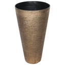 Royal Homes Flowerpot 15.5x29in , Gold/ Silver/ Copper