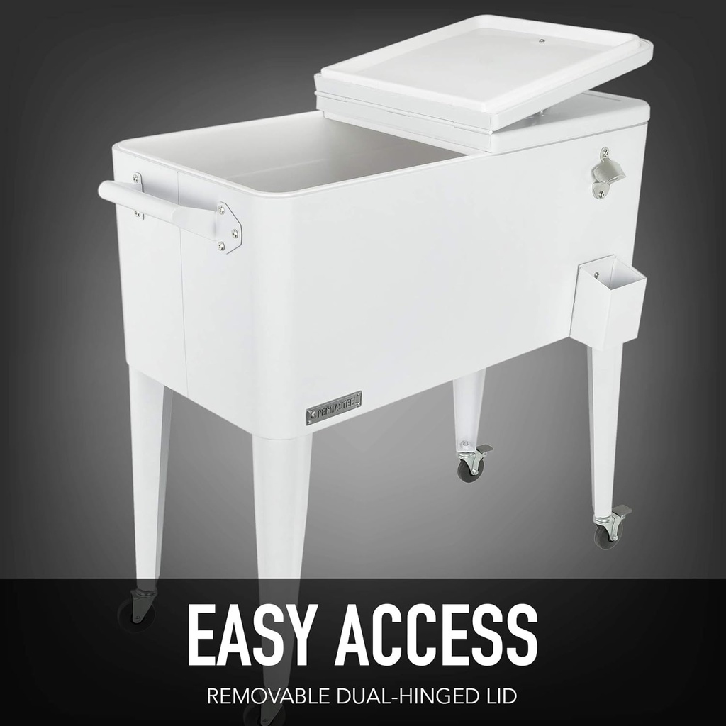 Permasteel Cooler 80 Qt. White