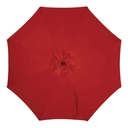 Outdoor Expressions Market Patio Umbrella 7.5 Ft. Crimson Red with Chrome Plated Hardware
