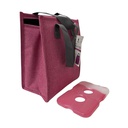 Manna Handled Velcro Lunch Bag With Ice Pack - Rouge