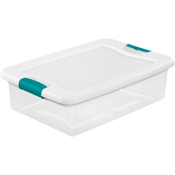 Sterilite Latching Storage Tote 32 Qt. White