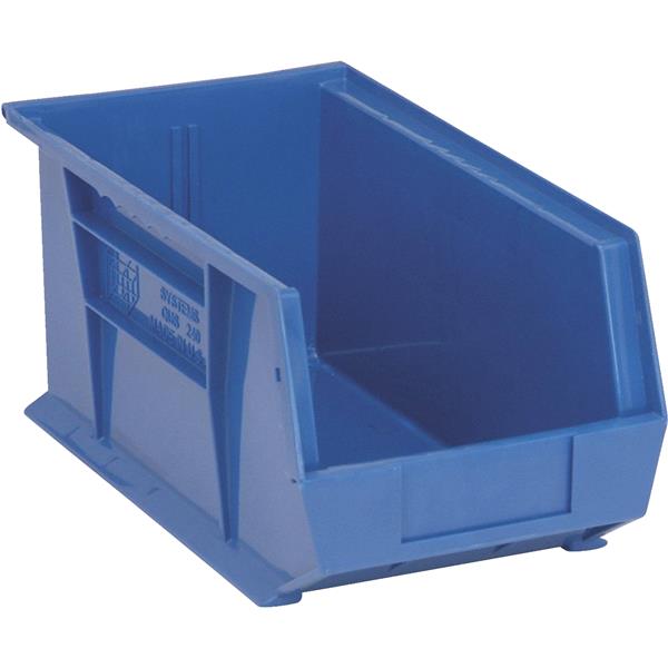 ^Quantum Storage Large Stackable Parts Bin, Blue
