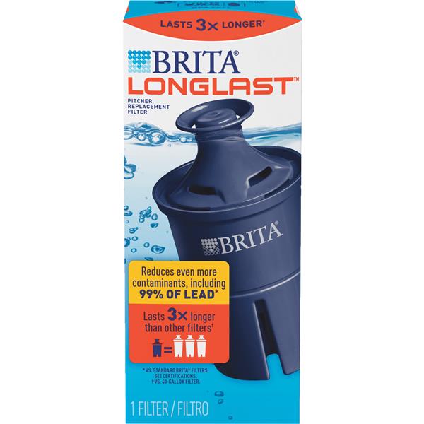 Brita Longlast Pitcher Water Filter Cartridge (3x Longer, Lasts for 6 months)