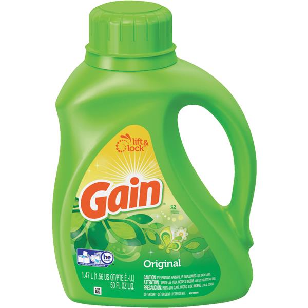 ****Gain + Aroma Boost 32 Load Original Scent HE Liquid Laundry Detergent 46 Oz.