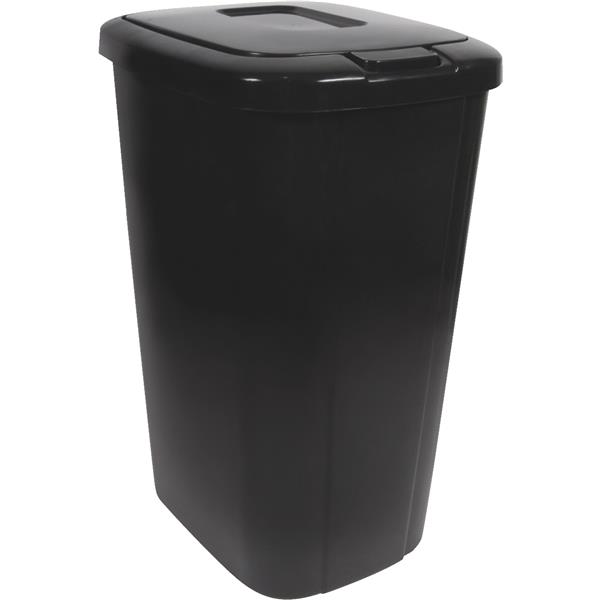 Hefty Touch Top Wastebasket 13 Gal./ 53 Qt Black
