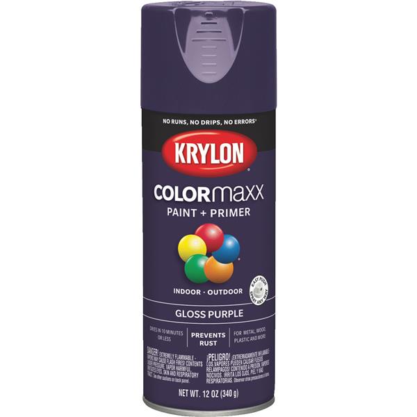 ^Krylon ColorMaxx 12 Oz. Gloss Spray Paint, Purple