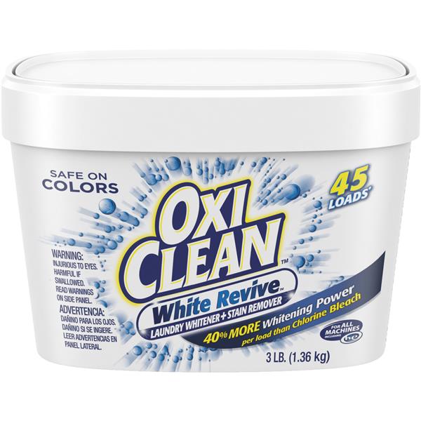 OxiClean White Revive Laundry Whitener &amp; Stain Remover 3 Lb.