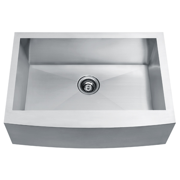 Royal Homes Apron Single Bowl Kitchen Sink 30x21x9in 304 Stainless Steel