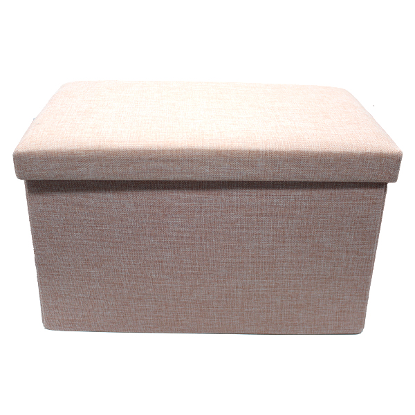 Royal Homes Storage Foot Stool 30x15 In. Linen Design