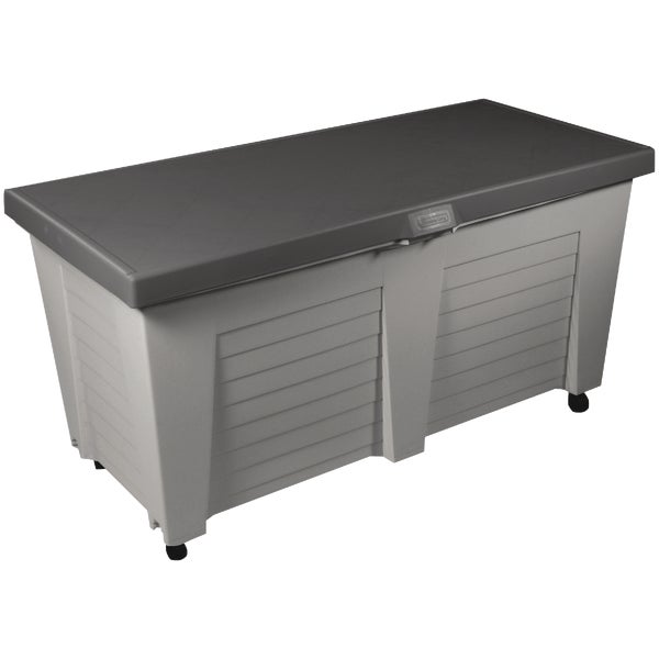 Gracious Living Resin Deck Box 65.5 Gal, Gray