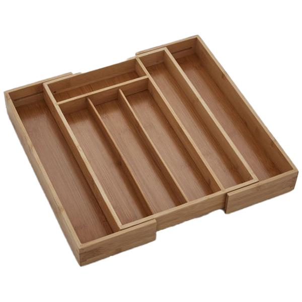 ^Copco Expandable Flatware Drawer Organizer, Bamboo