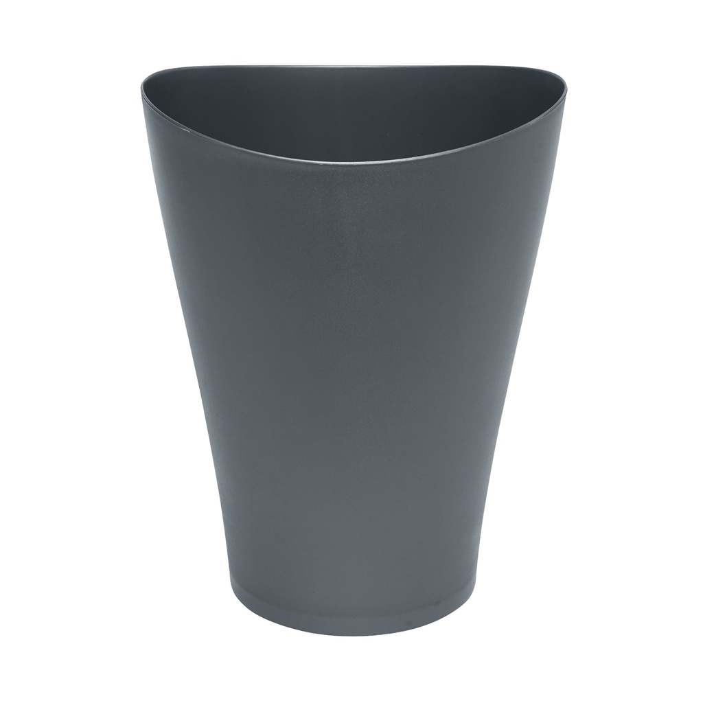 ^Rubbermaid Spa Works Vanity Wastebasket 2.25 Gal. / 9 Qt. Gunmetal