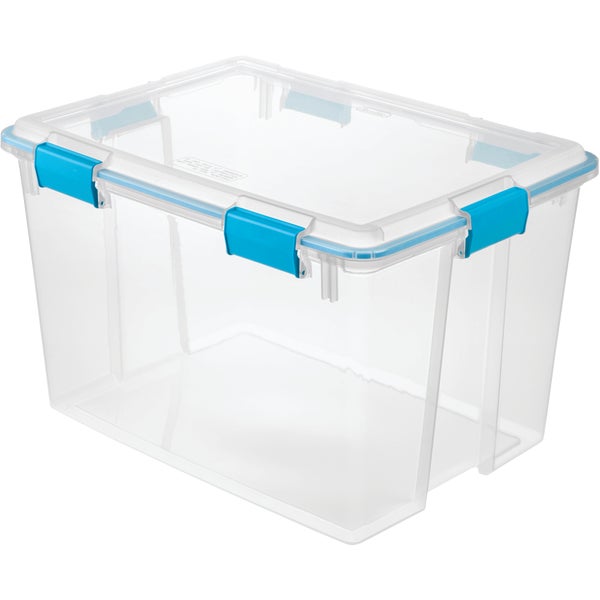 Sterilite 80 Qt. Gasket Storage Tote 18 x 15.25 x 24 In., Clear