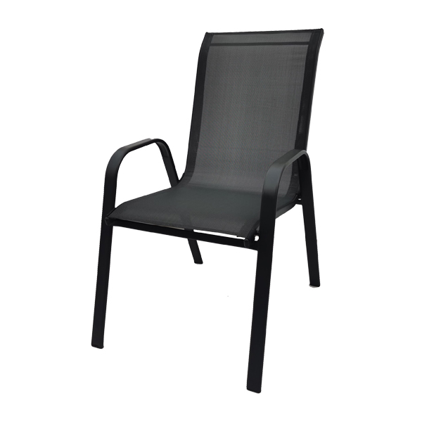 Mobel Outdoor Sling Chair, Black