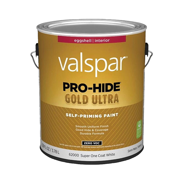 ****Valspar Pro-Hide Gold Ultra Zero VOC Latex Eggshell Interior Wall Paint, Clear Base, 1 Gal.