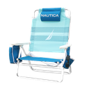 ****Nautica Beach Chair 5-Position, Blue Wave J-Class