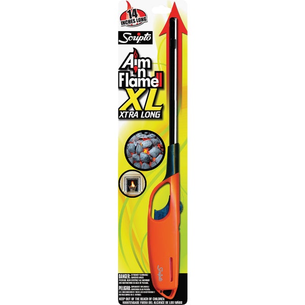 ****Scripto Aim 'n Flame MAX Nonrefillable Straight Stem EXtra Long Butane Lighter