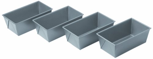 ^Chicago Metallic Commercial II Non-Stick Mini Loaf Pans - Set of 4