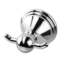Elle Home Westminster Double Robe Hook, Chrome