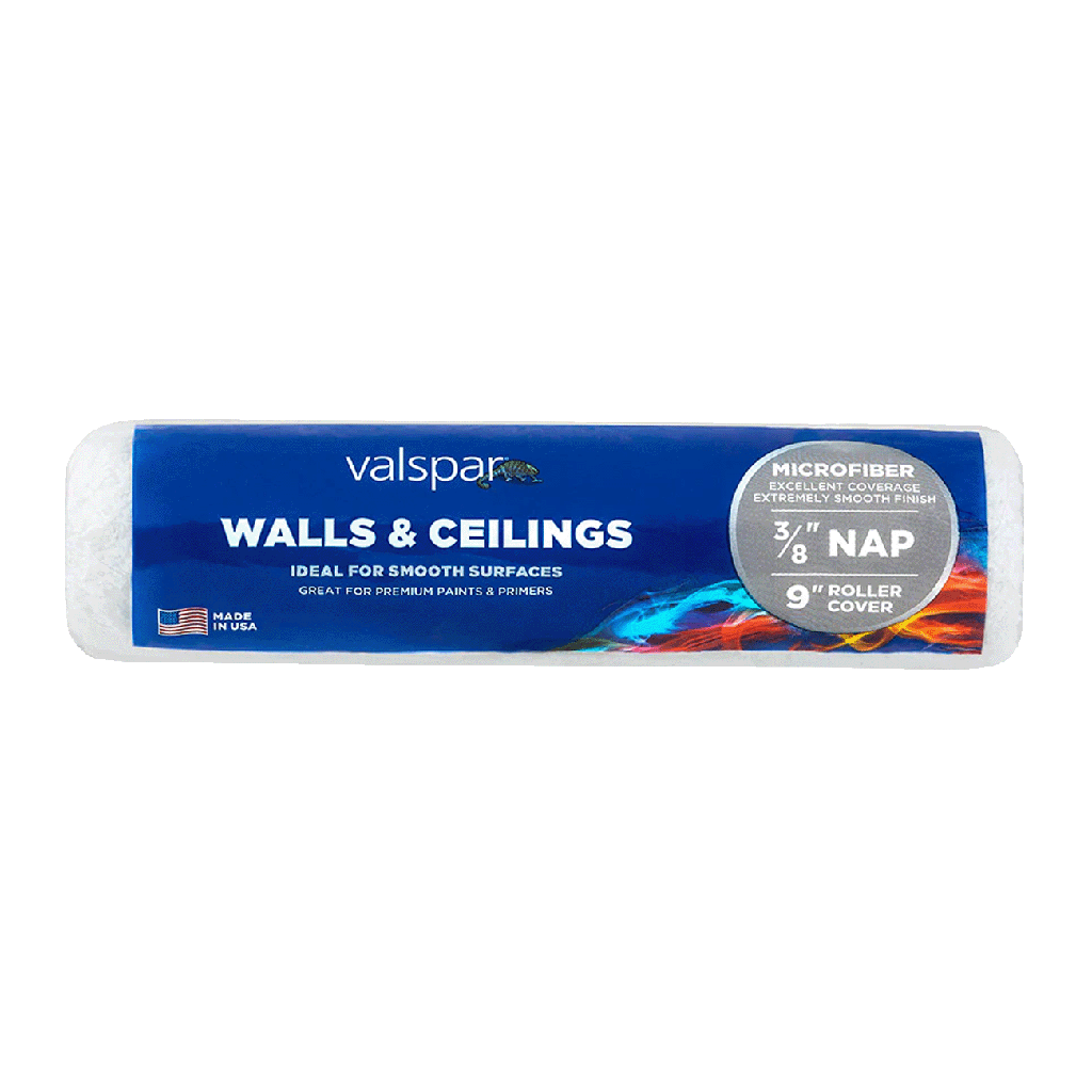 Valspar Walls &amp; Ceilings Roller Cover, Microfiber 9 In.
