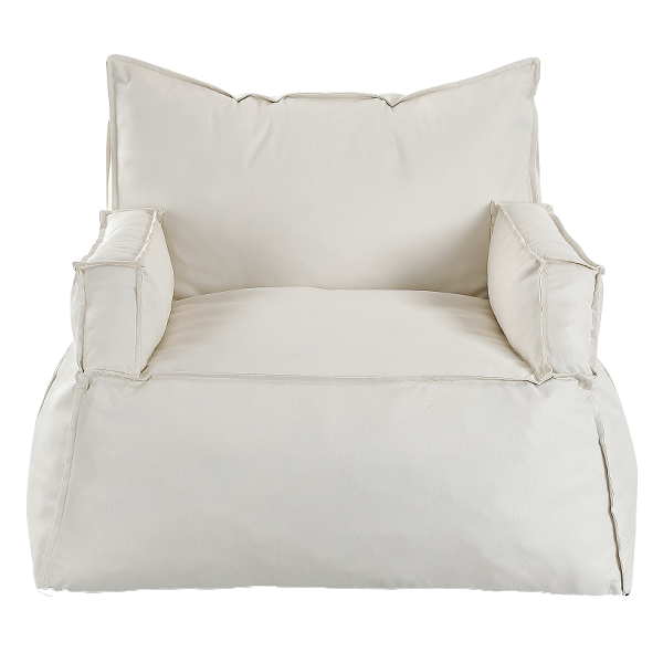 ****Kenneth Cole Foam-Filled Arm Chair, White