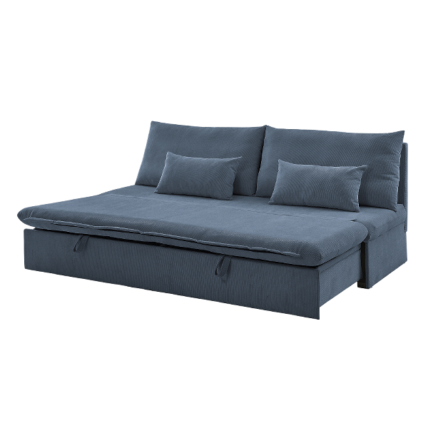 Ideal Furniture Sofa Bed with Storage Drawer, Bluey