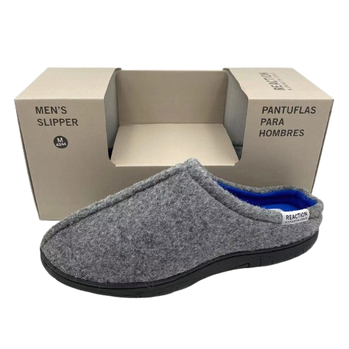 Kenneth Cole Men Mule Slipper Grey, Large