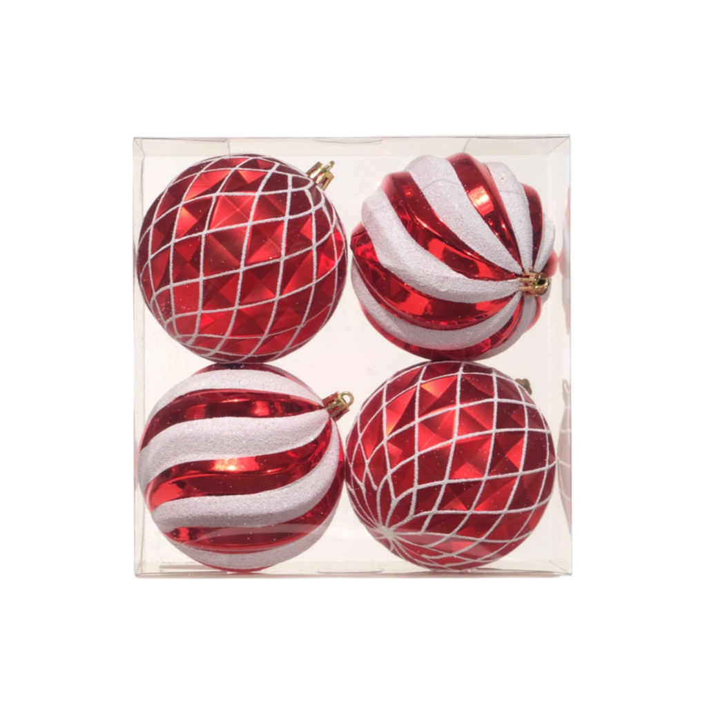 ****Miro Christmas Balls 10cm (4-pc Set)
